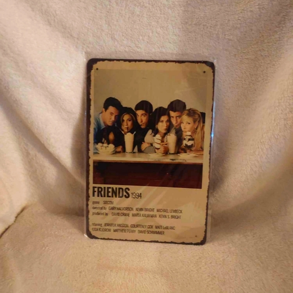 Friends tin sign